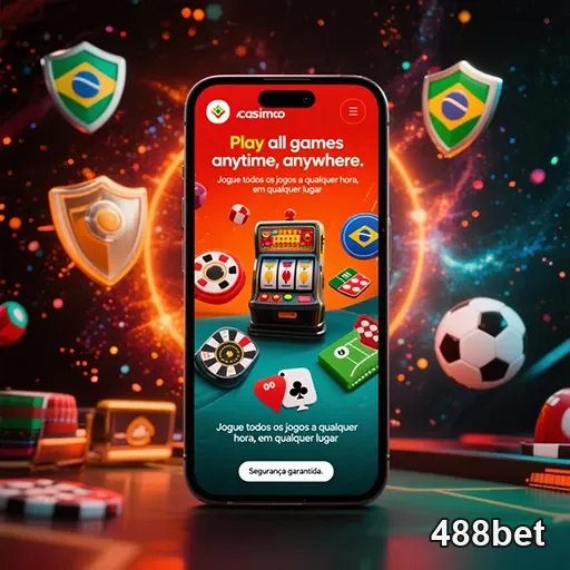 Imagem da tela do aplicativo 488bet, destaque para apostas e esportes, acessível no site 488bet.