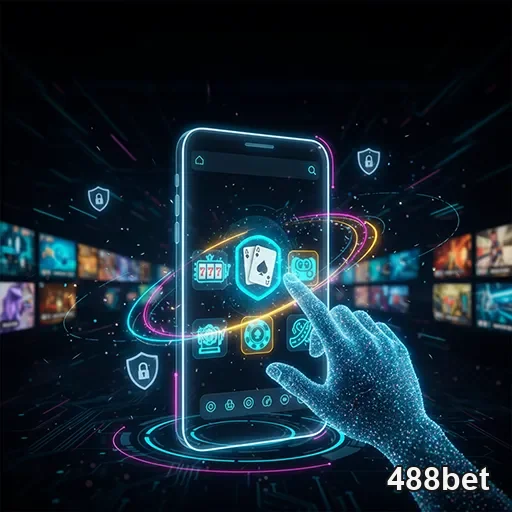 Imagem do aplicativo 488bet mostrando opções de apostas, destaque para o site 488bet disponível em dispositivos móveis.